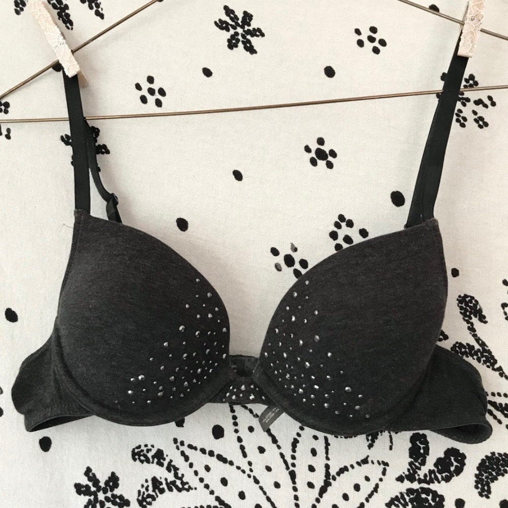 Aerie Katie cotton lightlylined underwire stud bra